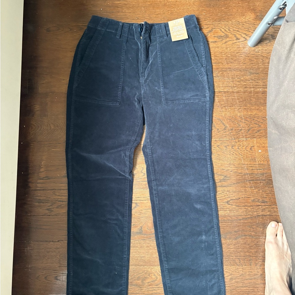 Madewell Women's Navy Straight Leg utility Pants size 29